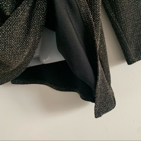 Diane GILMAN Angled Hem Bateau Neck Top Long Sleeve Tee Black Blouse - Picture 7 of 9